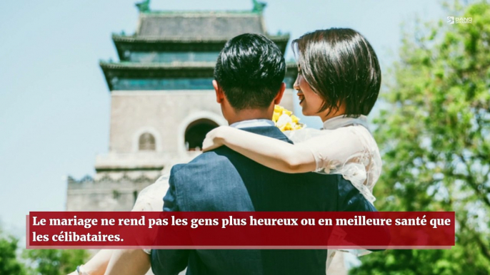 Le mariage n'est pas synonyme de bonheur selon une étude