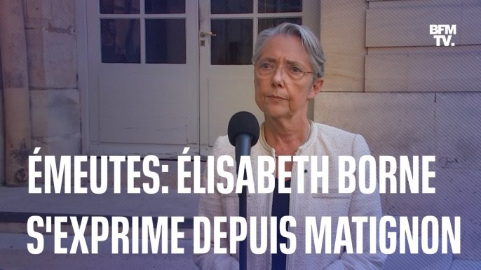 Émeutes: le point presse d'Élisabeth Borne en intégralité