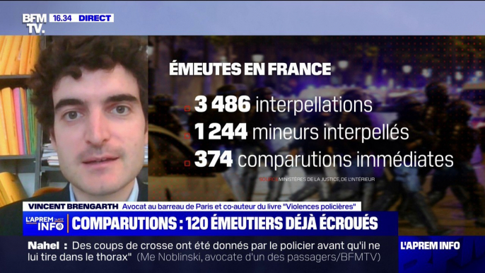 Émeutes: "Une justice d'une incroyable sévérité", Vincent Brengarth (avocat au barreau de Paris) réagit aux condamnations prononcées lors des comparutions immédiates