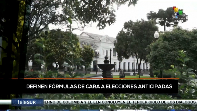 teleSUR Noticias 11:30 10-06: Ecuador: Definen fórmula de cara a elecciones anticipadas