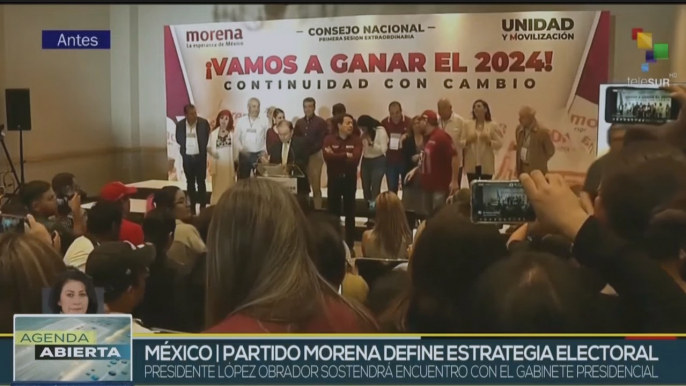 Partido Morena define estrategia de candidatos presidenciales para comicios en México