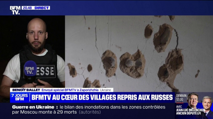 Hier, l'armée ukrainienne a pu reprendre 7 villages aux Russes. BFMTV a pu se rendre dans l'un d'entre eux