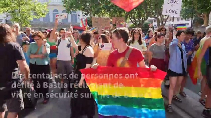 Première marche des fiertés LGBT en Corse