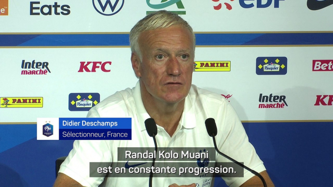 Deschamps : "Kolo Muani est en constante progression"