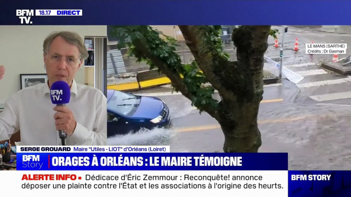 Orages à Orléans: "C'est un emballement climatique, [...] il faut prendre des mesures d'urgence", affirme Serge Grouard, maire de la commune