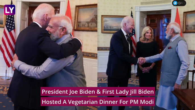 PM Modi Gets Warm Welcome At White House; Indian Prime Minister Gifts Green Diamond, Sandalwood Box To US President Joe Biden & First Lady Jill Biden