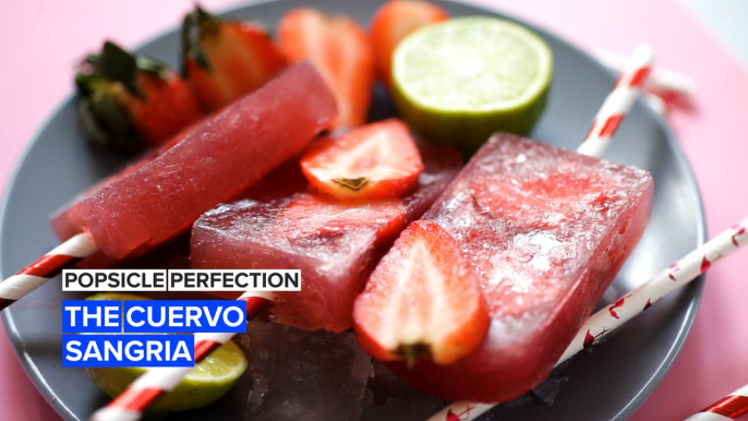 Beat the heat with cuervo sangria popsicles!