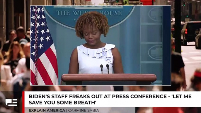 Biden's Staff Freaks Out At Press Conference - 'Let Me Save You Some Breath