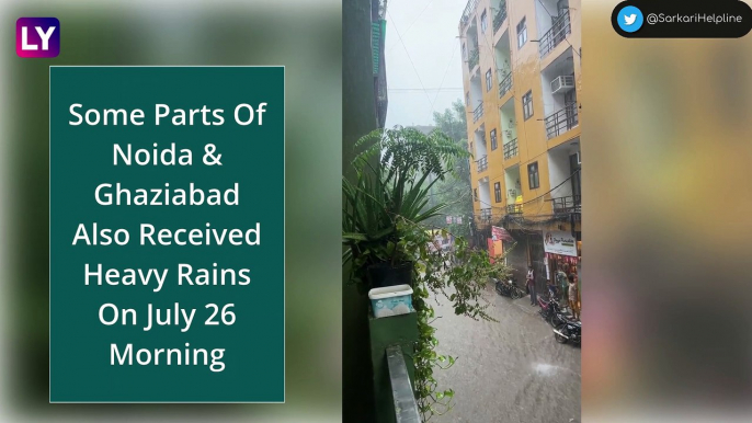 Delhi Rains: Heavy Rain Lashes Parts Of National Capital & Noida; Waterlogging Reported At Many Places