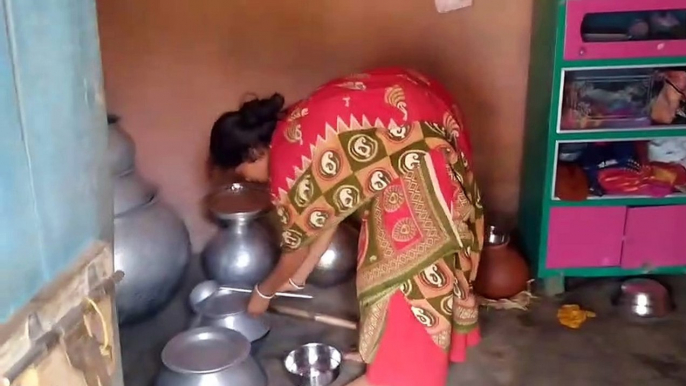 Imli Achar Ke Sath Basi Bhatt Ka Khana Khaye -- Village Lifestyle Vlogs