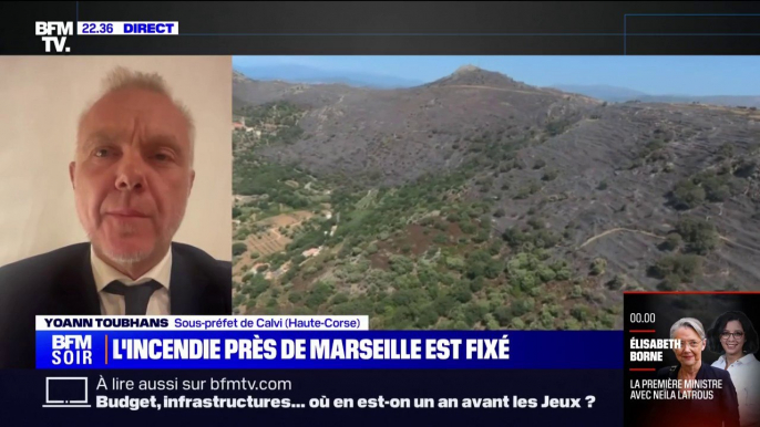 Incendie en Haute-Corse: "L'opération a été jugulée assez rapidement, sans qu'il n'y ait eu d'atteinte aux biens ou aux personnes", indique Yoann Toubhans (sous-préfet de Calvi)