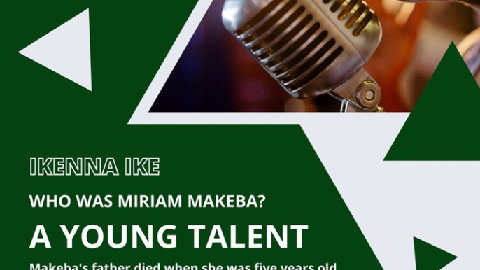 | IKENNA IKE | WHO WAS MIRIAM MAKEBA? HER LIFE AND WORK (PART 1) (@IKENNAIKE)