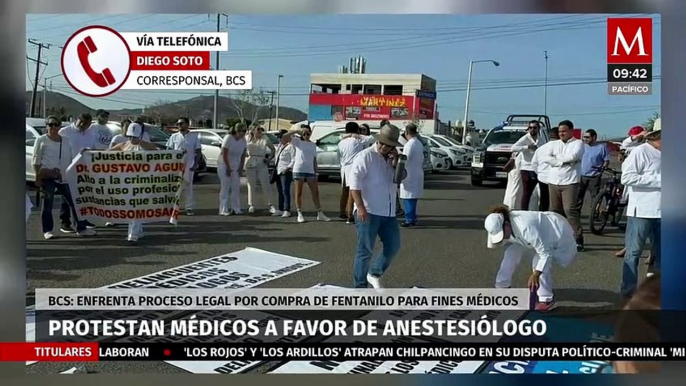 En BC, protestan médicos a favor de anestesiólogo señalado de comprar fentanilo para fines médicos