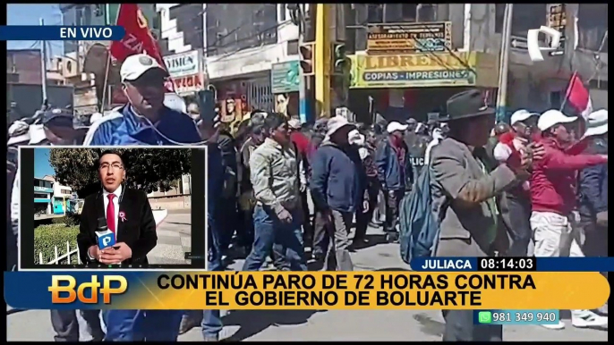 Paro en Puno por Fiestas Patrias: bloquean 14 puntos en las principales vías de la región