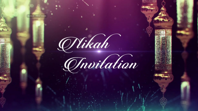 Muslim Wedding Mobile Invitation Video  | Only In Rs 100 | wedding | Groom & Bride | Muskan Video Vision | Whatsapp 8439489740