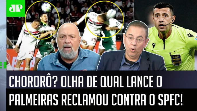 POLÊMICA! "PELO AMOR DE DEUS! É UMA PIADA!" OLHA de qual LANCE o Palmeiras RECLAMOU contra São Paulo