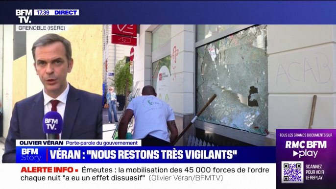 Olivier Véran: "Ce n'est pas une question de moyens dans les banlieues, et ce n'est pas une revendication politique qui s'est portée à travers ces émeutes"