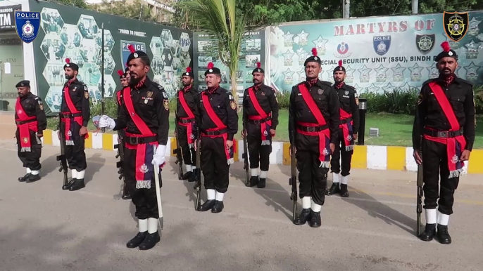 GOVERNOR SINDH KAMRAN KHAN TESSORI VISITS SSU HEADQUARTERS