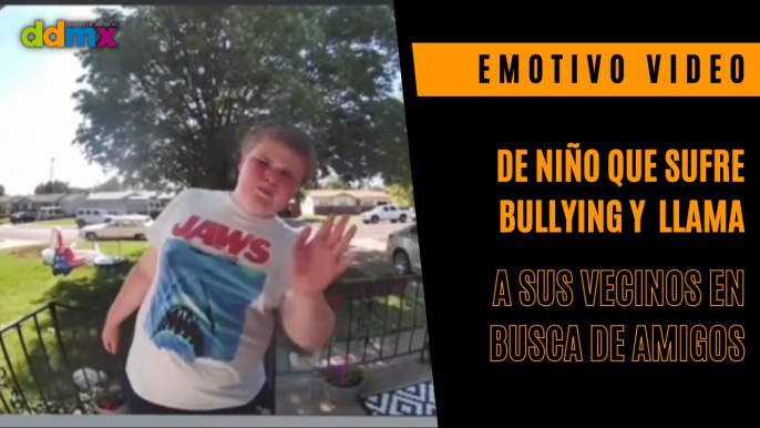 Emotivo video de niño que sufre bullying y llama a sus vecinos en busca de amigos