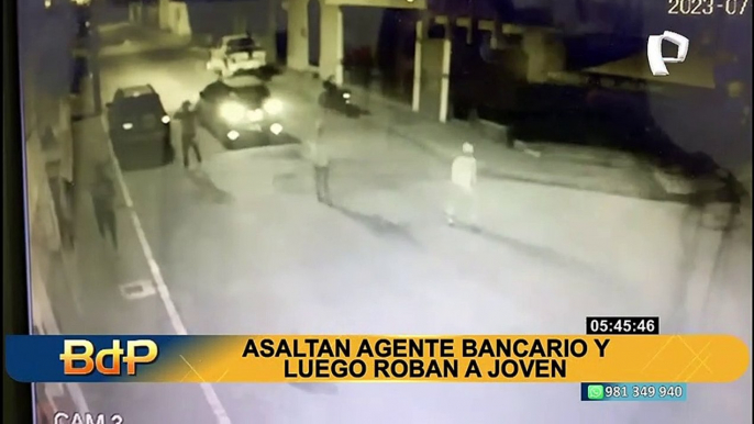 Robo en Piura: captan a banda criminal asaltando agente bancario en tan solo 3 minutos