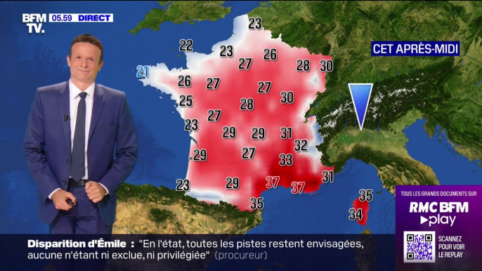 10 départements sont en vigilance orange canicule et de nouveaux records de chaleur battus... La météo de ce mercredi 19 juillet