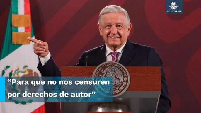 AMLO pide a cantantes que den permiso para que canciones sean presentadas en ‘La Mañanera’