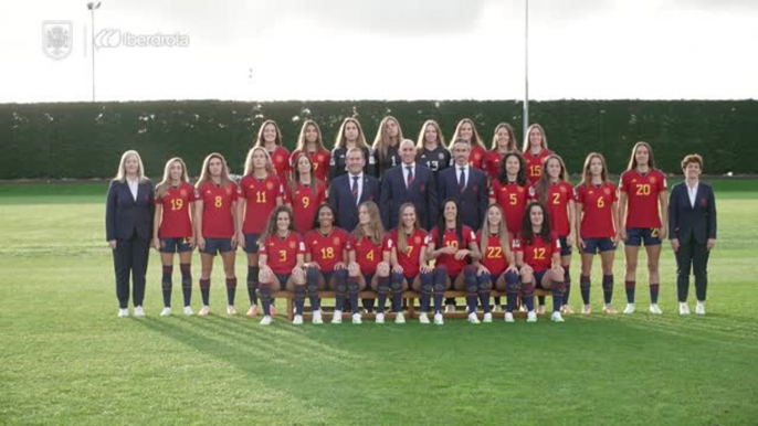 Espagne - Jorge Vilda et ses joueuses ont pris la pose