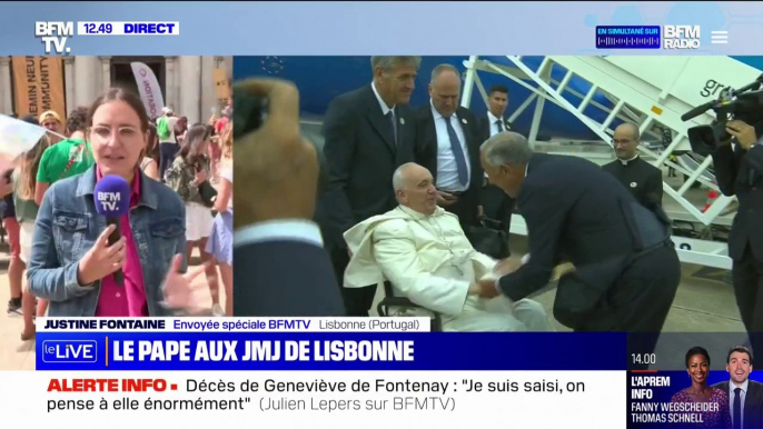 "C'est une expérience très forte de se rassembler tous autour du pape": Pierre et Benoît, deux fidèles français, participent aux JMJ à Lisbonne