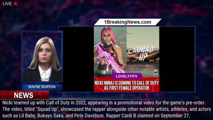 Nicki Minaj is coming to Call of Duty as first female Operator - 1breakingnews.com