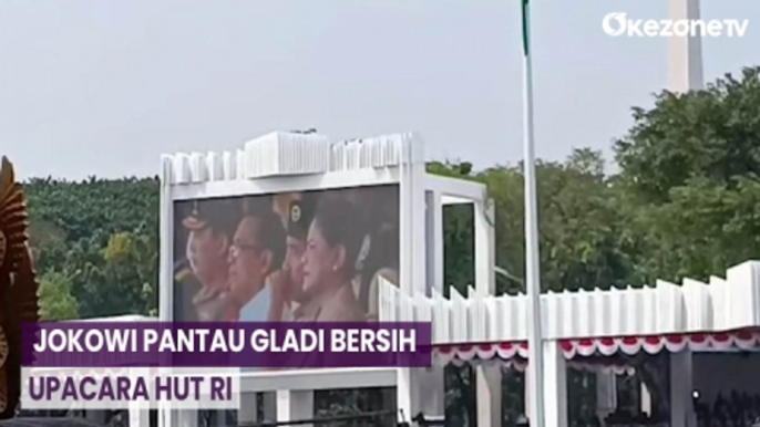 Presiden Jokowi dan Iriana Pantau Gladi Bersih Upacara HUT ke-78 Kemerdekaan RI