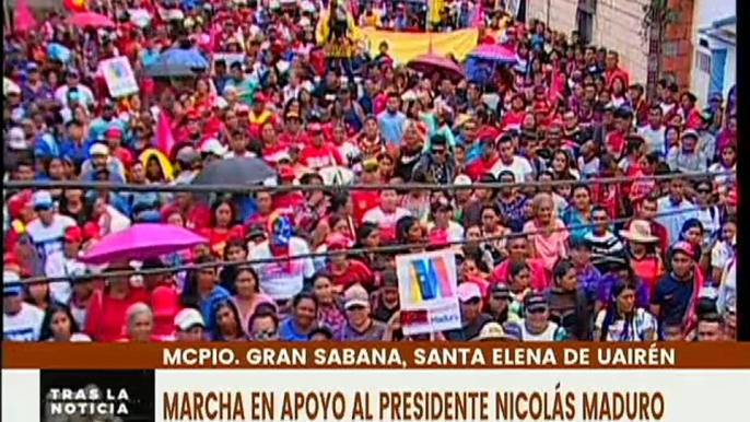 Pueblo del edo. Bolívar se moviliza en respaldo al Pdte. Nicolás Maduro