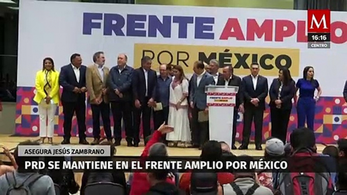 PRD espera aclaraciones de comité organizador del Frente Amplio por México