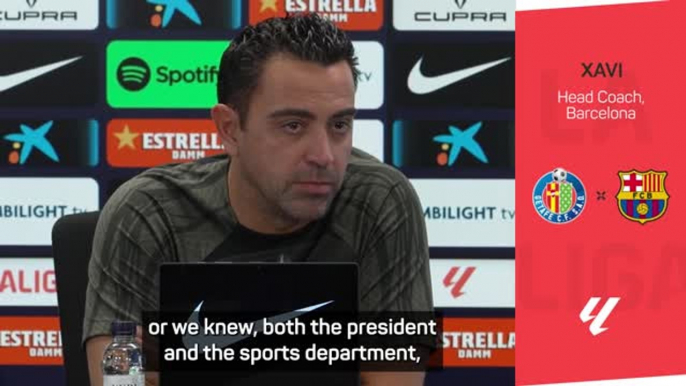 Xavi confident of registering players after 'disappointing' Dembele departs