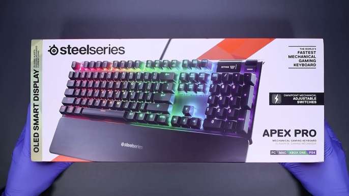 SteelSeries Apex Pro Mechanical Gaming Keyboard Unboxing