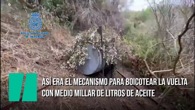 Así era el mecanismo para boicotear la Vuelta con medio millar de litros de aceite