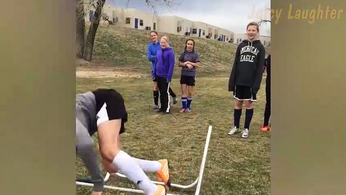 Hilarious Jump Fail: When Overcoming Obstacles Takes a Comical Turn!