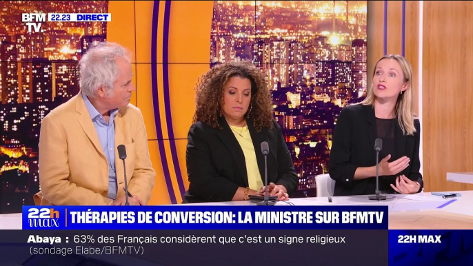 Bérangère Couillard, ministre déléguée chargée de l'Égalité entre les femmes et les hommes, sur BFMTV le mercredi 30 août 2023.