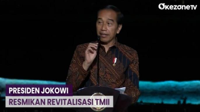 Presiden Joko Widodo Resmikan Revitalisasi Taman Mini Indonesia Indah