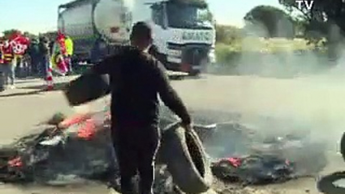 Cinq des huit raffineries françaises à l'arrêt ou en cours d'arrêt, selon la CGT