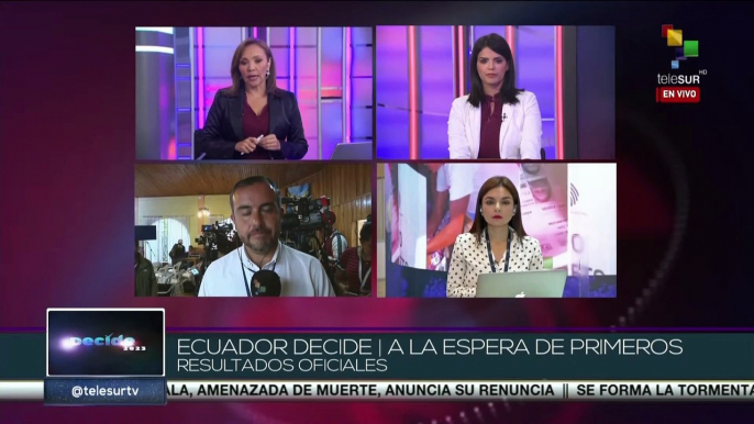 Ecuador: Candidatos presidenciales y electores esperan el anuncio de los resultados oficiales