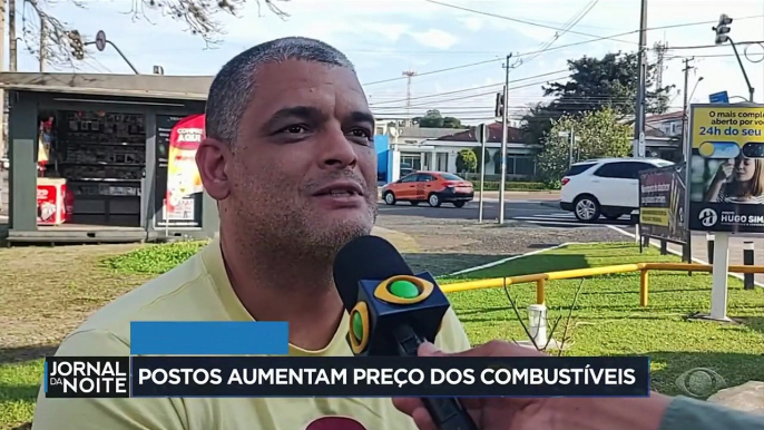 Postos já aumentam preço dos combustíveis