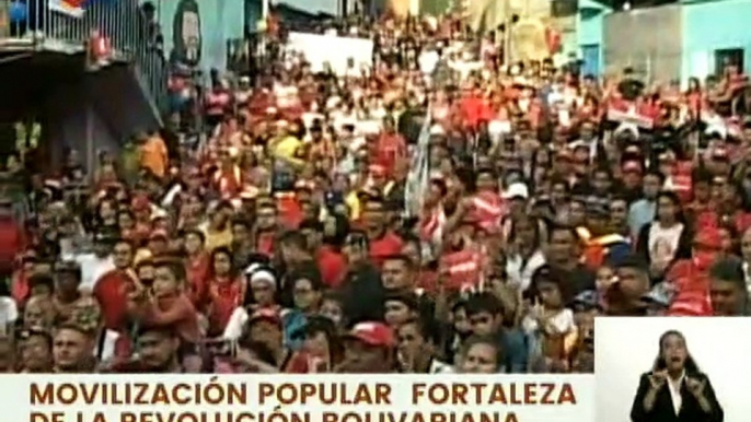 Movilización popular en la parroquia Caricuao de Caracas ratificaron su apoyo a la Revolución