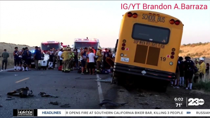 School bus crash in southeast Bakersfield leaves 1 dead