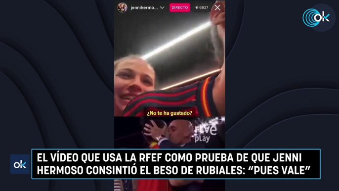 El vídeo que usa la RFEF como prueba de que Jenni Hermoso consintió el beso de Rubiales: "Pues vale"