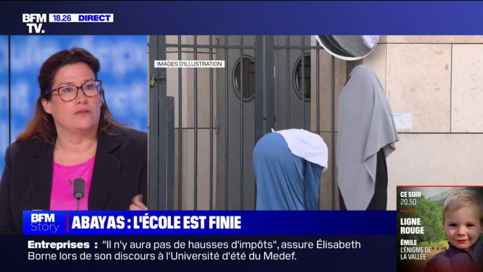 Port de l'abaya à l'école: Sonia Backès dénonce "des réseaux d'islam radical qui veulent pendre la République à défaut"