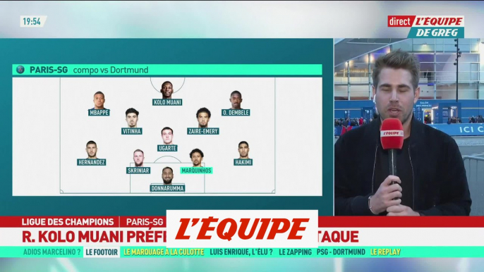 Kolo Muani préféré à Ramos en attaque - Foot - C1 - PSG