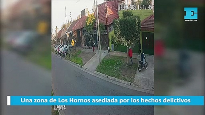 Una zona de Los Hornos asediada por los hechos delictivos