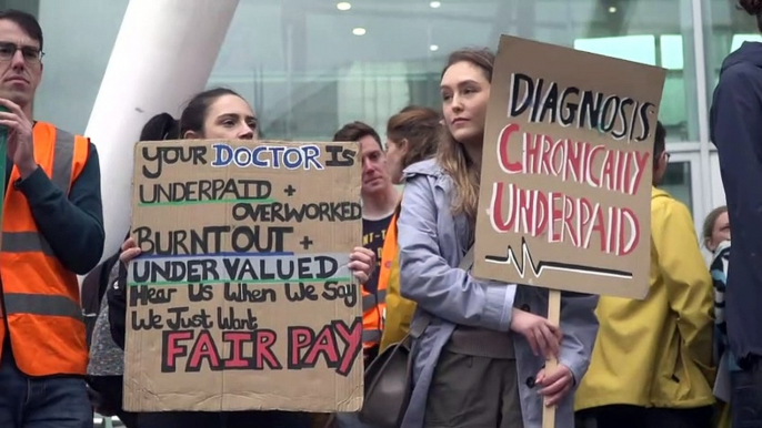 Junior doctors and consultants stage biggest NHS strike ever