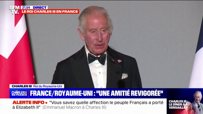 Charles III à Emmanuel Macron: "Nos pays sont unis contre l'oppression et soutiennent les plus vulnérables, notamment ceux qui subissent les effets dévastateurs des catastrophes naturelles ou des conflits"