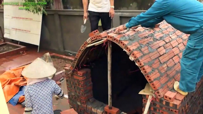 Construction Techniques Creative Brick Dome _ With Formwork Structure - Great Construction Skills